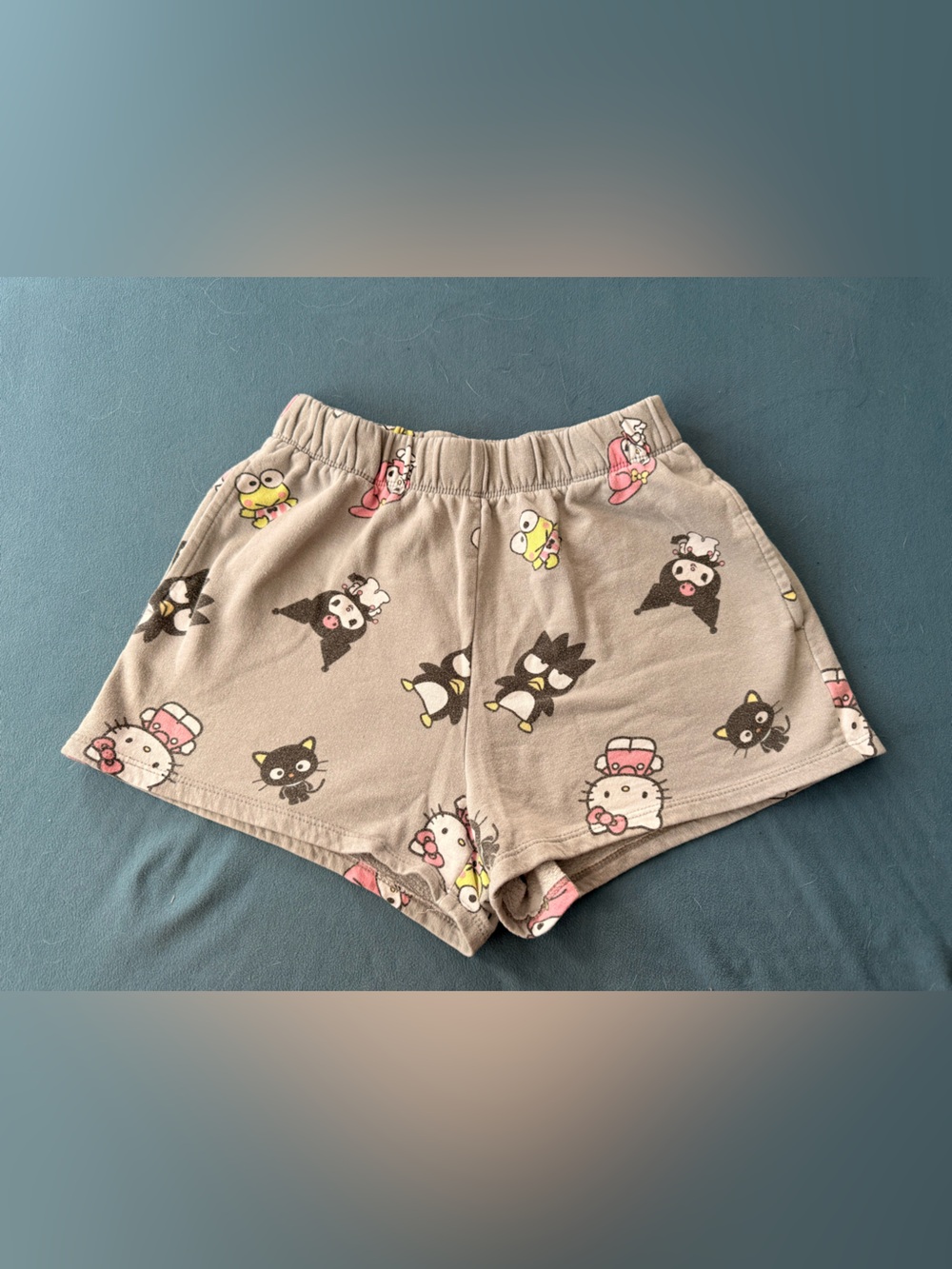 Sanrio Beige Hello Kitty & Friends Athletic Lounge Shorts